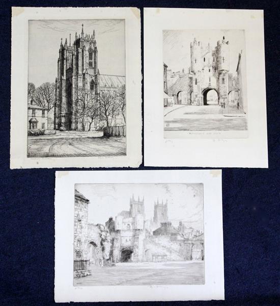 Edgar Holloway (1914-2008) Beverley Minster, 1930,